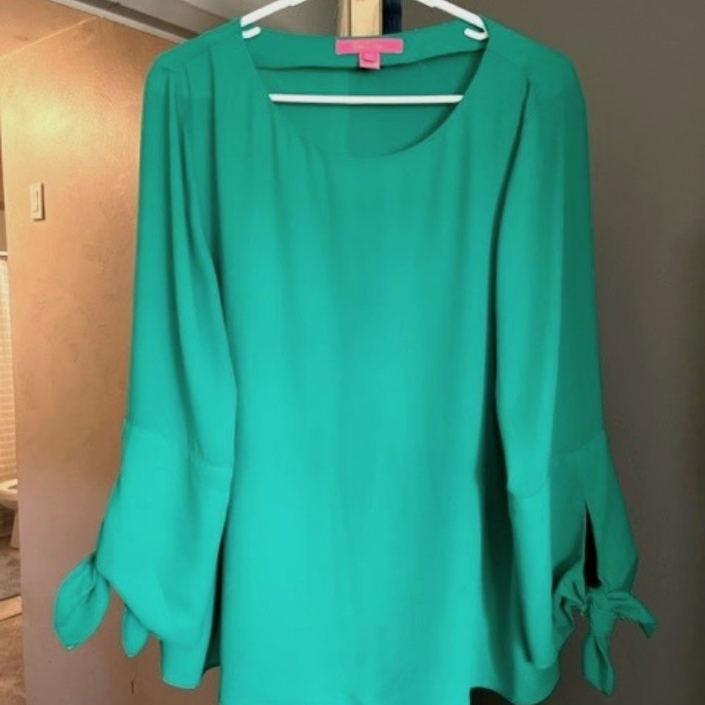 Lilly Pulitzer - Green long sleeve blouse